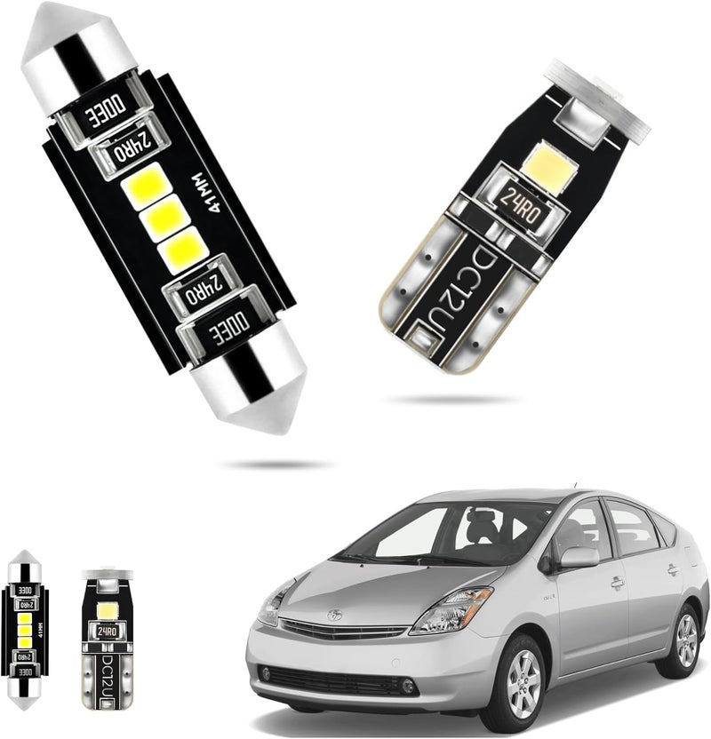 EASY EAGLE LED Interior Car Lights for Toyota-Prius-2004-2009: 11 Piece Kit White LED Light Bulbs - Super Bright 6000K + Install Tool - Image 1